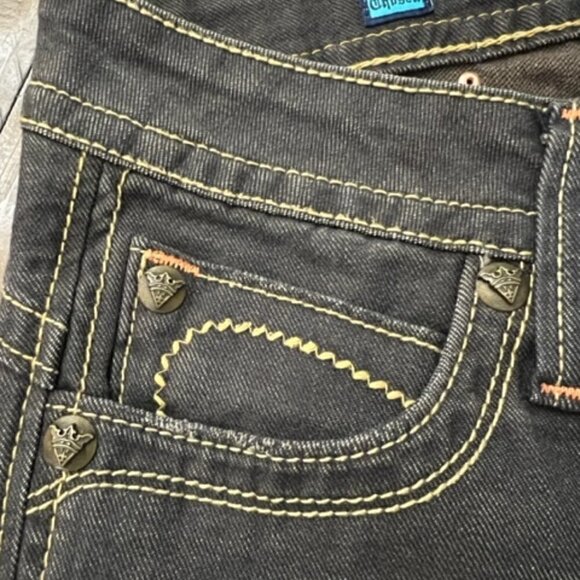 Sang Real Jeans SJP7001 King Alexander I Gray Black Bootcut - Picture 2 of 12